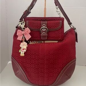 Chic Burgundy Women's Shoulder Bag